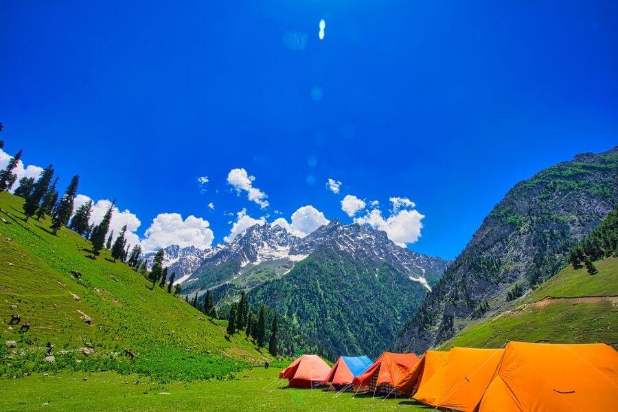 best places for camping in kashmir