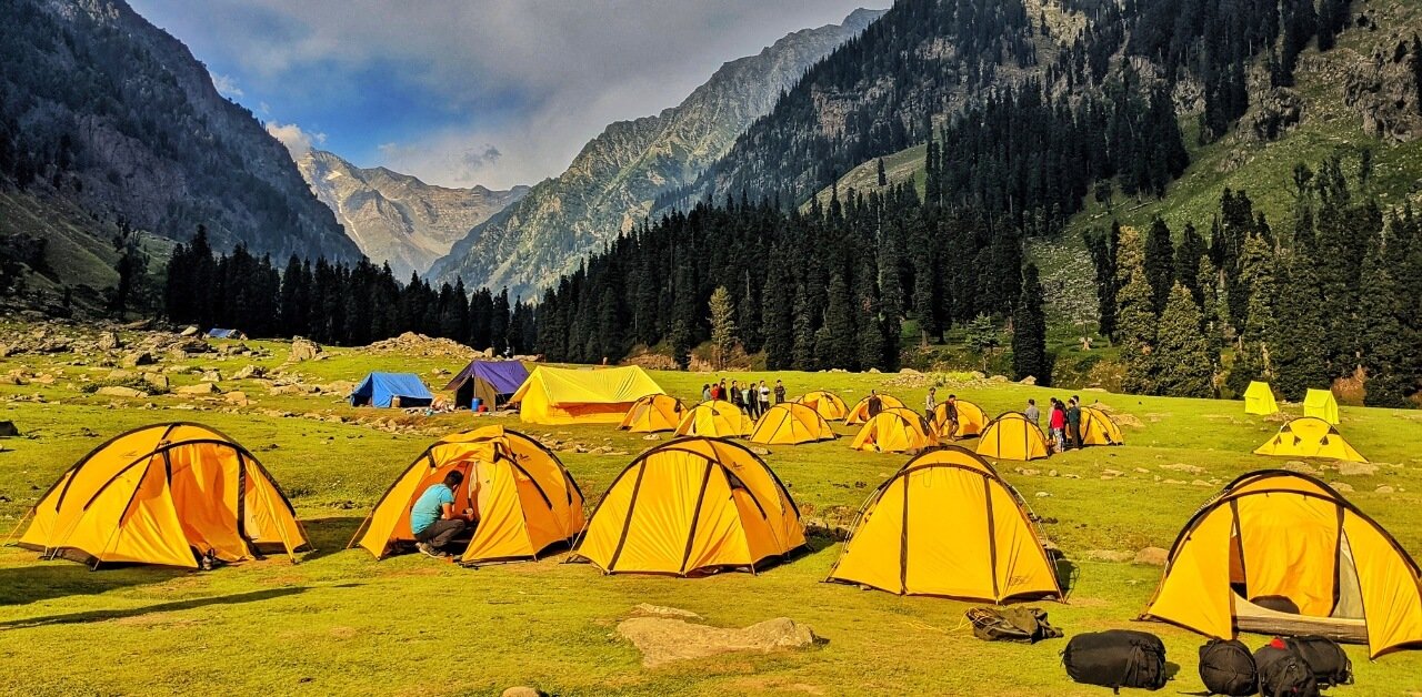 self camping in kashmir